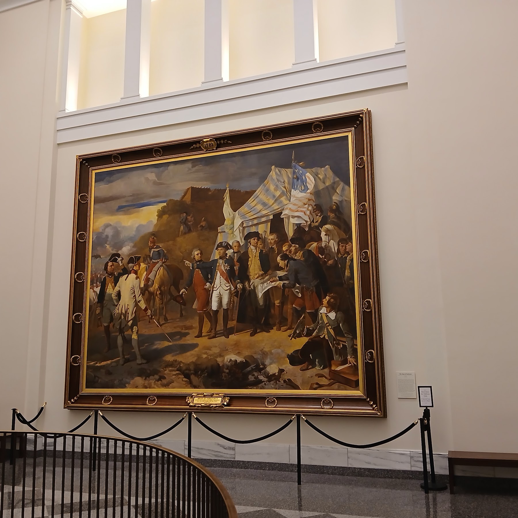 Vibrant historic displays inside the Museum of the American Revolution